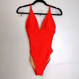 J.Crew Long Torso Deep V French Swimsuit Size 6